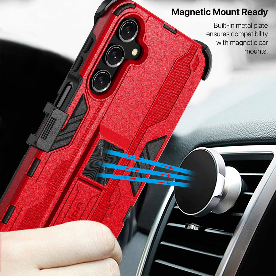echelon Reflex Series Case with Holster for Samsung Galaxy A16 5G - Red - ESA165GCSRSKS302-7.jpg