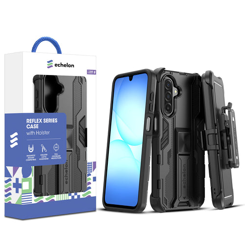 echelon Reflex Series Case with Holster for Samsung Galaxy A17 5G / Galaxy A16 5G - Black - ESA175GCSRSKS301-1.jpg