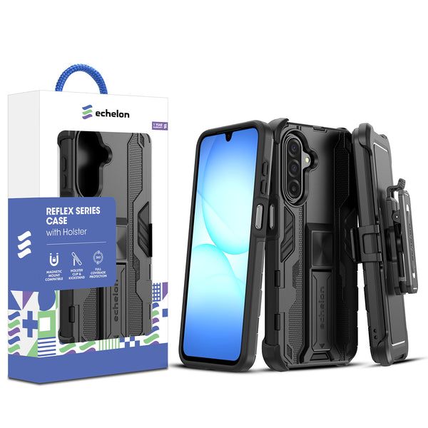 echelon Reflex Series Case with Holster for Samsung Galaxy A17 5G / Galaxy A16 5G - Black - ESA175GCSRSKS301-1.jpg