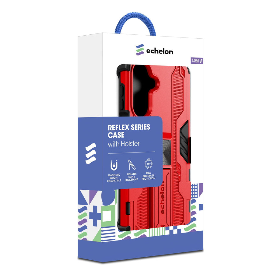 echelon Reflex Series Case with Holster for Samsung Galaxy A17 5G / Galaxy A16 5G - Red