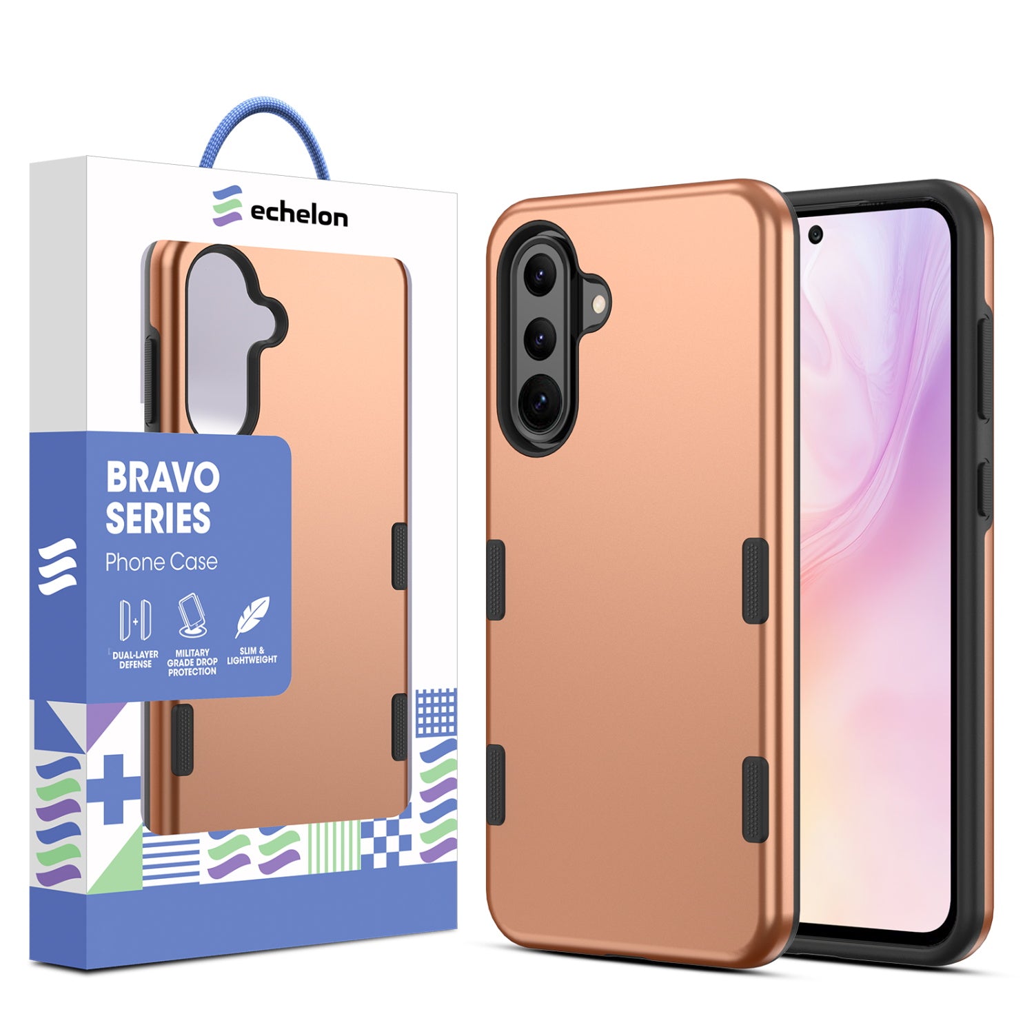 echelon Bravo Series Case for Samsung Galaxy A37 5G / Galaxy A36 5G - Rose Gold