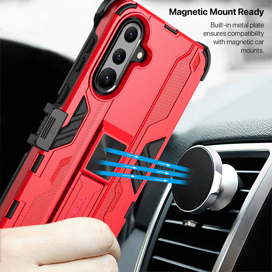 echelon Reflex Series Case with Holster for Samsung Galaxy A37 5G / Galaxy A36 5G - Red - ESA375GCSRSKS302-7.jpg