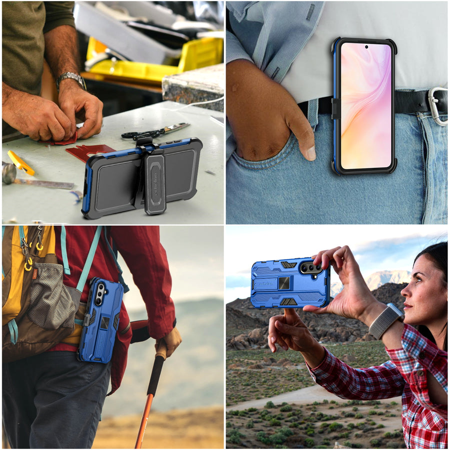 echelon Reflex Series Case with Holster for Samsung Galaxy A37 5G / Galaxy A36 5G - Reflex Blue - ESA375GCSRSKS303-6.jpg