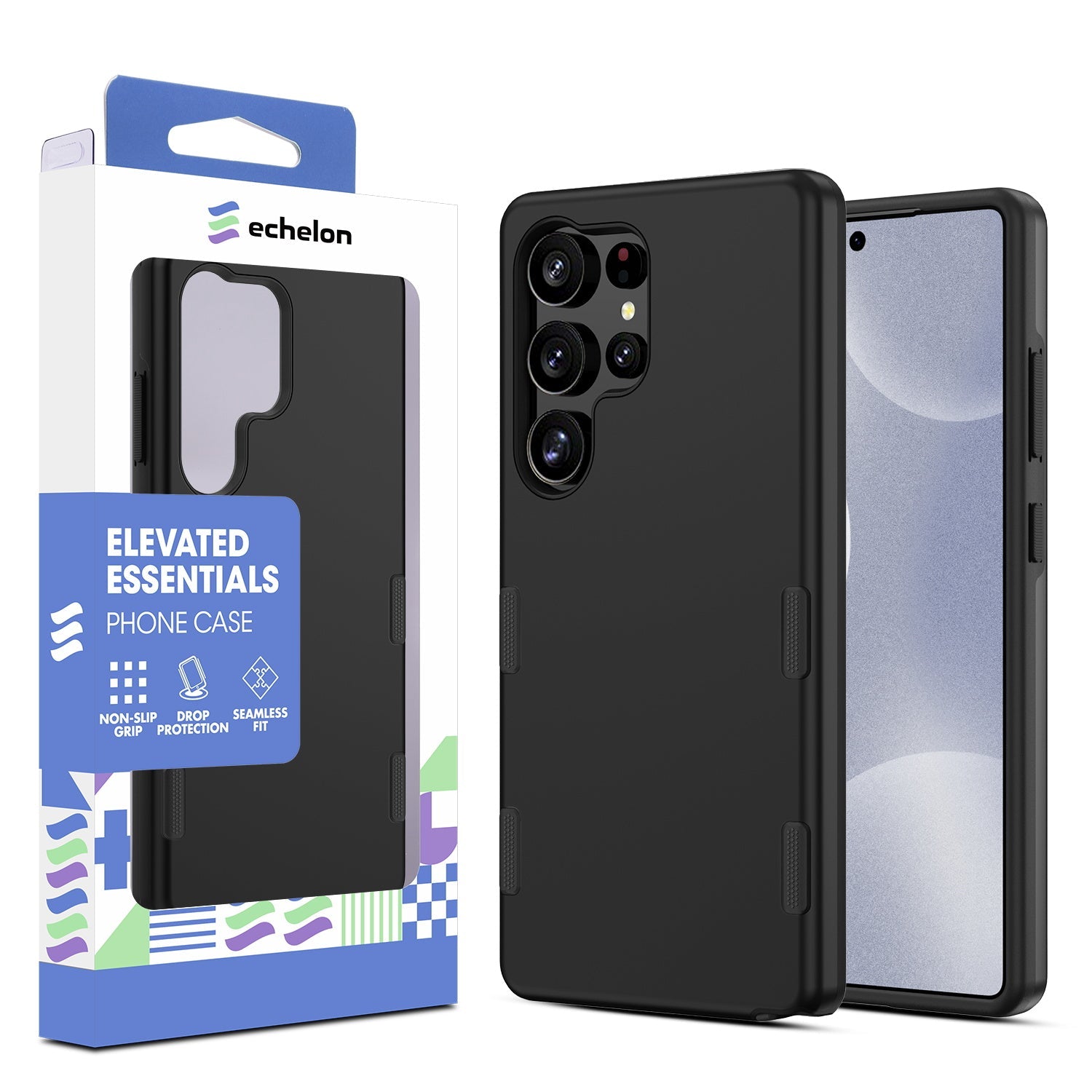 echelon Bravo Series Case for Samsung Galaxy S25 Ultra - Black
