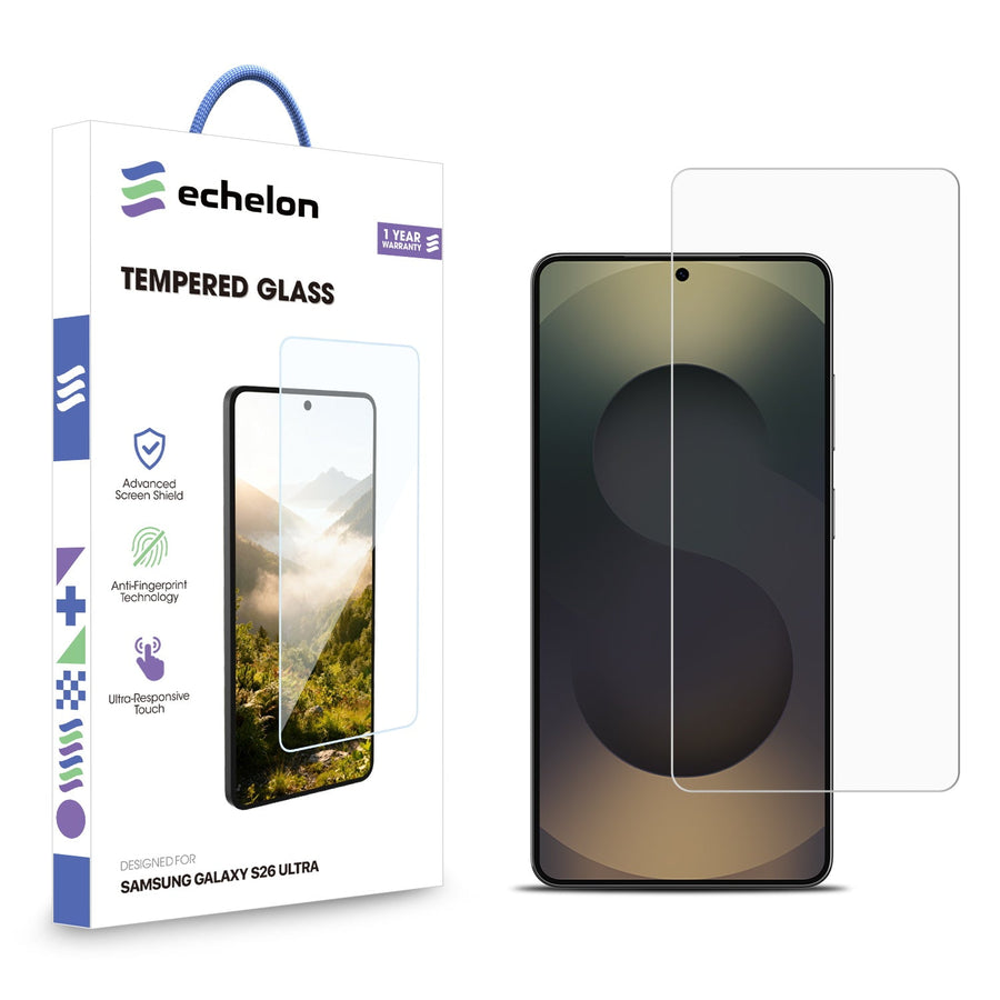 echelon Tempered Glass Screen Protector (2.5D) for Samsung Galaxy S26 Ultra - Clear