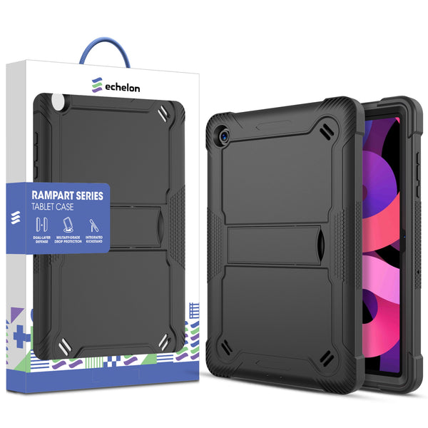echelon Rampart Series Rugged Tablet Case with Kickstand for Samsung Galaxy Tab A11+ 5G / Galaxy Tab A9+ 5G - Black / Black - ESTA11PCSRSSS311-1.jpg