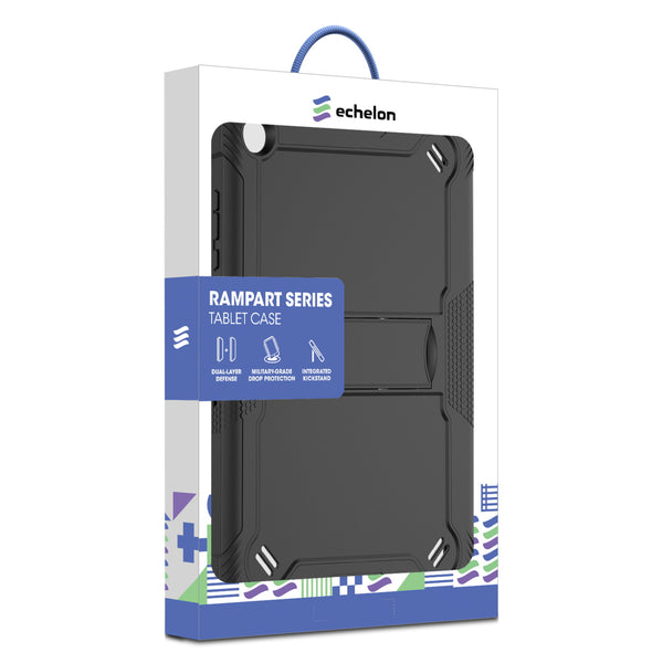 echelon Rampart Series Rugged Tablet Case with Kickstand for Samsung Galaxy Tab A11+ 5G / Galaxy Tab A9+ 5G - Black / Black - ESTA11PCSRSSS311-2.jpg