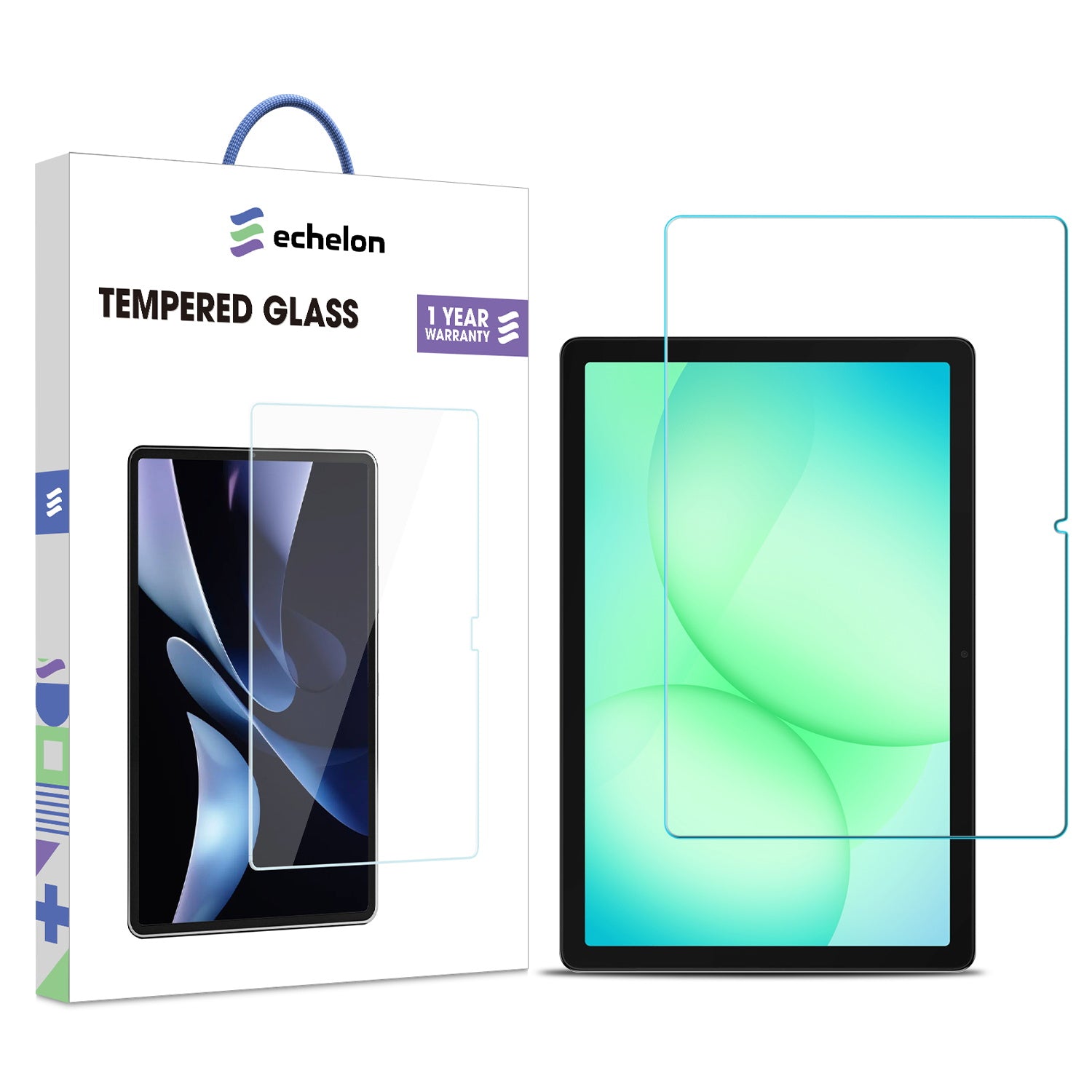 echelon Tempered Glass Screen Protector for Samsung Galaxy Tab A11+ 5G / Tab A9+ 5G - Clear