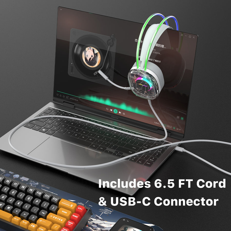 Echelon SoundScape See-Through RGB Gaming Headset w/ USB-C Mic - Grey - EUHSHFST091-8.jpg