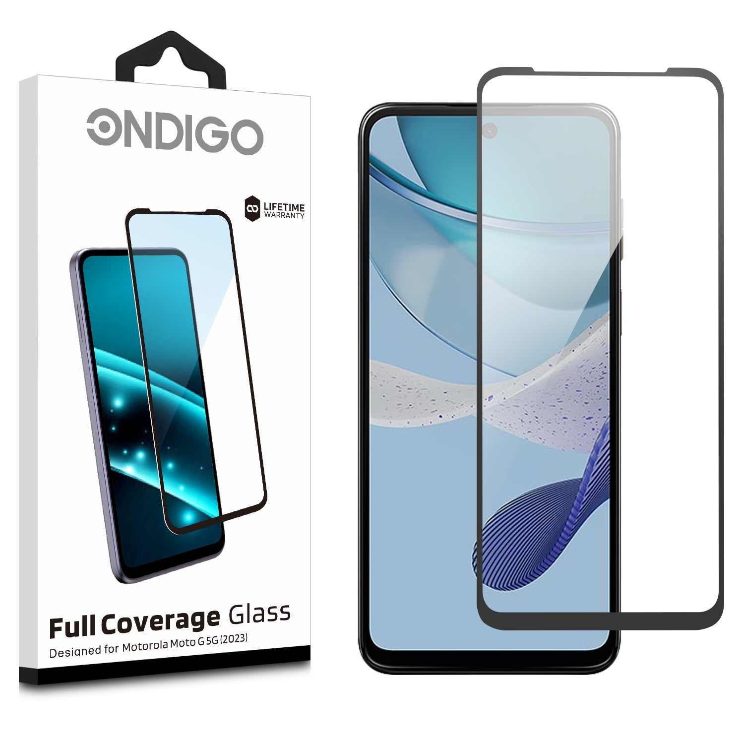 Full Coverage Glass Screen Guard for Motorola Moto G 5G (2023)