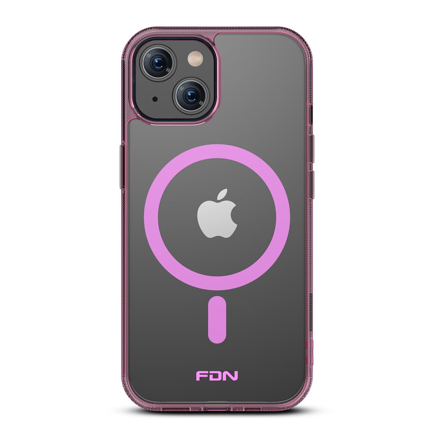 FDN Clear Series MagSafe Case for Apple iPhone 15 - Pink - FIP15CSFSST222-3.jpg