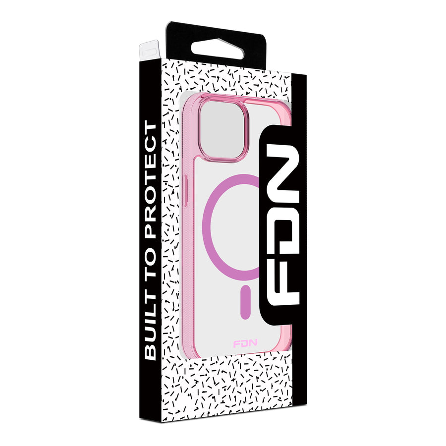 FDN Clear Series MagSafe Case for Apple iPhone 15 - Pink - FIP15CSFSST222-8.jpg