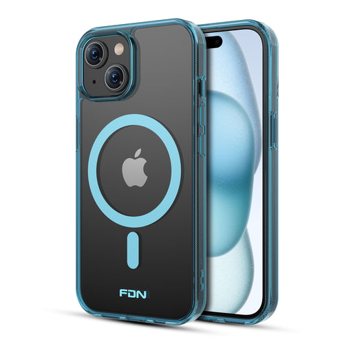 FDN Clear Series MagSafe Case for Apple iPhone 15 - Blue - FIP15CSFSST223-2.jpg