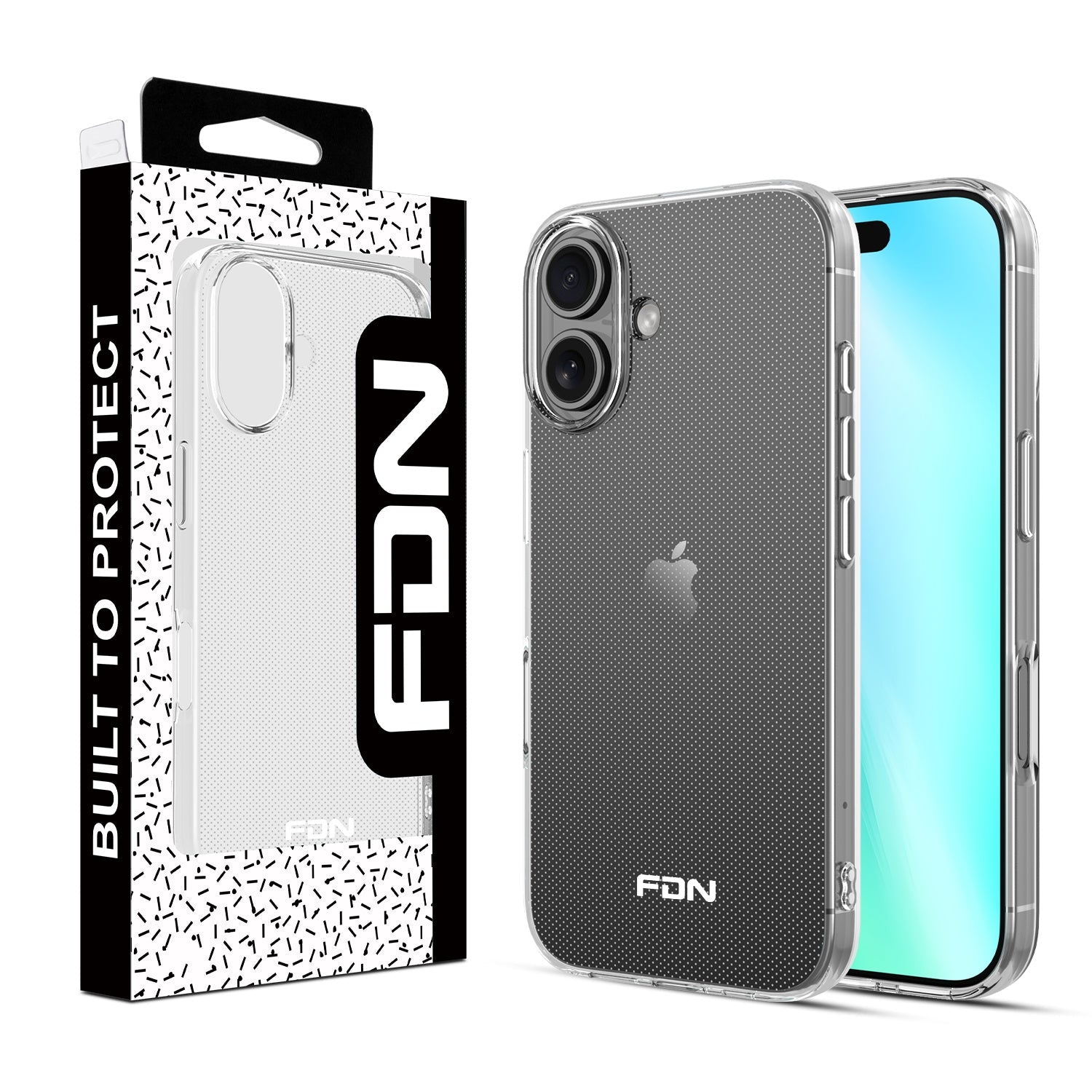 FDN Candy Series Case for Apple iPhone 16 - Glossy Clear