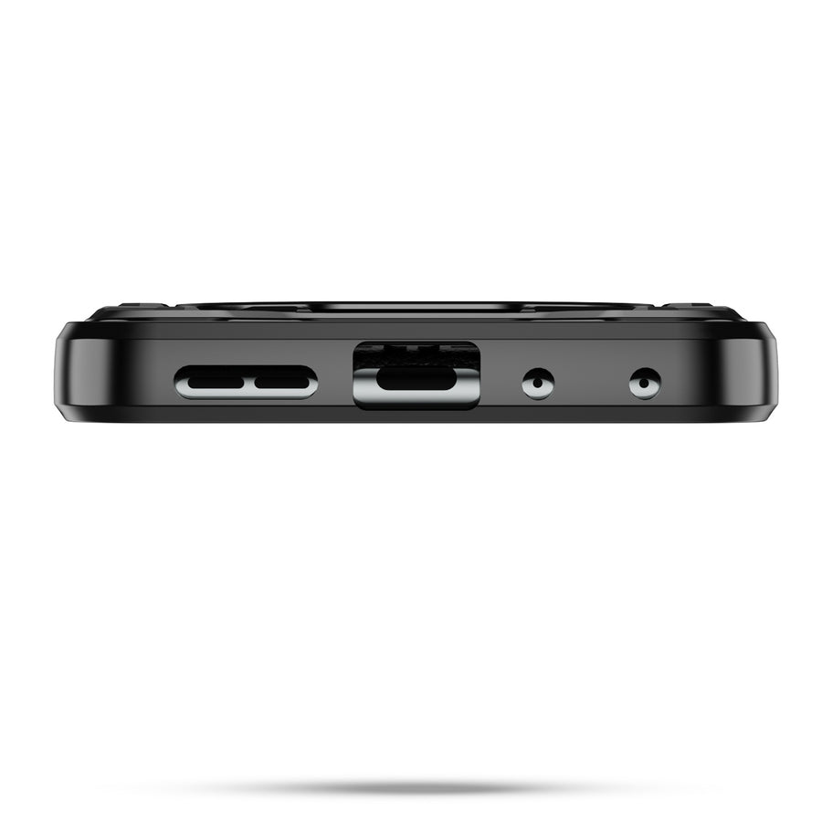 FDN Anti-Drop Hybrid Protector Case (with Ring Stand) for Motorola razr (2024) - Black / Black - FMRAZR4CSFSSS671-6.jpg
