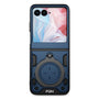FDN Anti-Drop Hybrid Protector Case (with Ring Stand) for Motorola razr (2024) - Blue / Black - FMRAZR4CSFSSS672-3.jpg