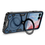 FDN Anti-Drop Hybrid Protector Case (with Ring Stand) for Motorola razr (2024) - Blue / Black - FMRAZR4CSFSSS672-7.jpg