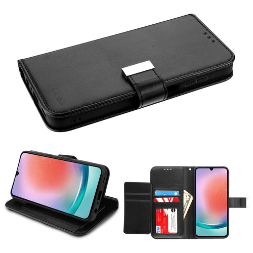 FDN Wallet Folio Case for Samsung Galaxy A15 5G - Black / Black - FSA155GPCMJG031-2.jpg