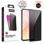 FDN Privacy Full Coverage Tempered Glass Screen Protector (10-pack) for Samsung Galaxy A36 5G / Galaxy A56 5G - Black
