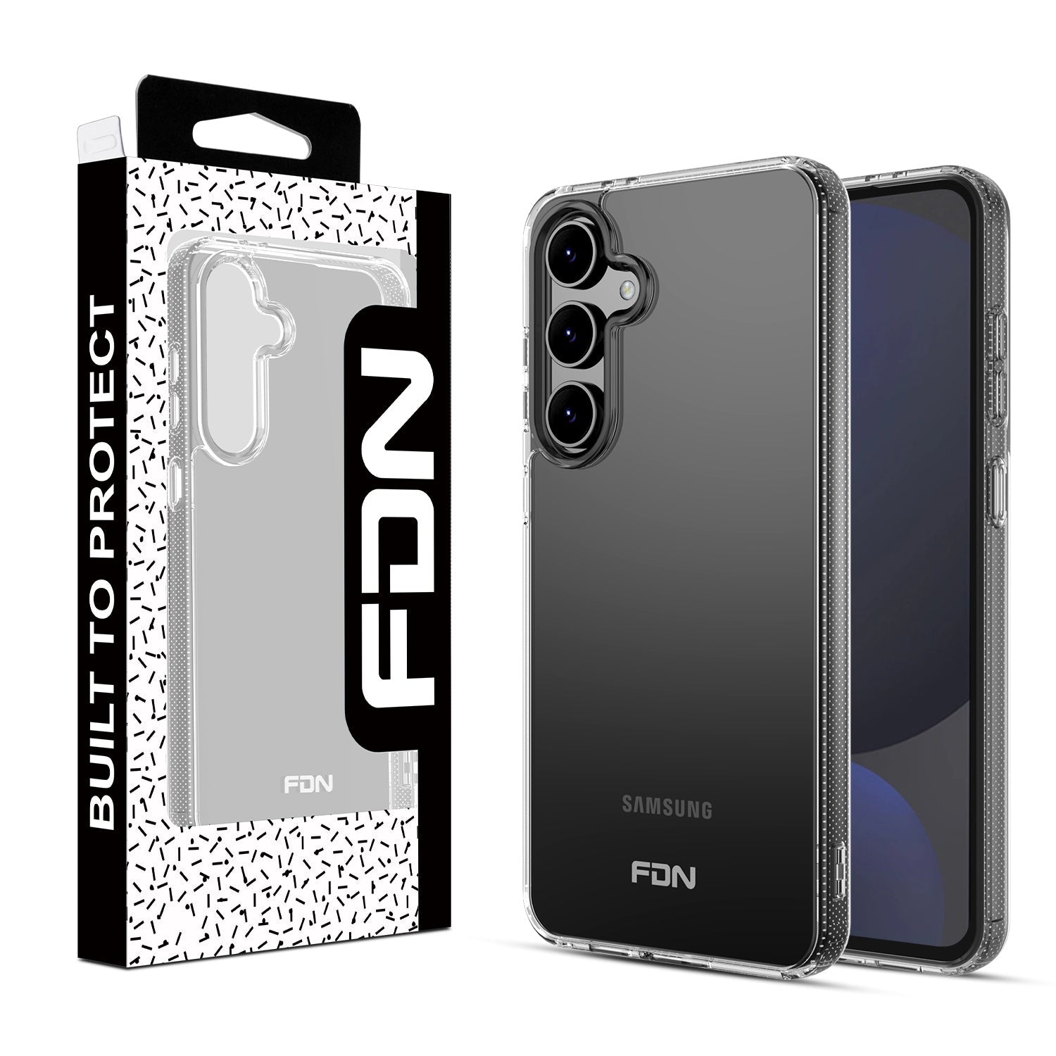 FDN Gummy Series Case for Samsung Galaxy S24 Fan Edition - Clear