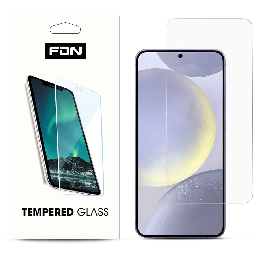 FDN Tempered Glass Screen Protector (2.5D) for Samsung Galaxy S24 Fan Edition - Clear
