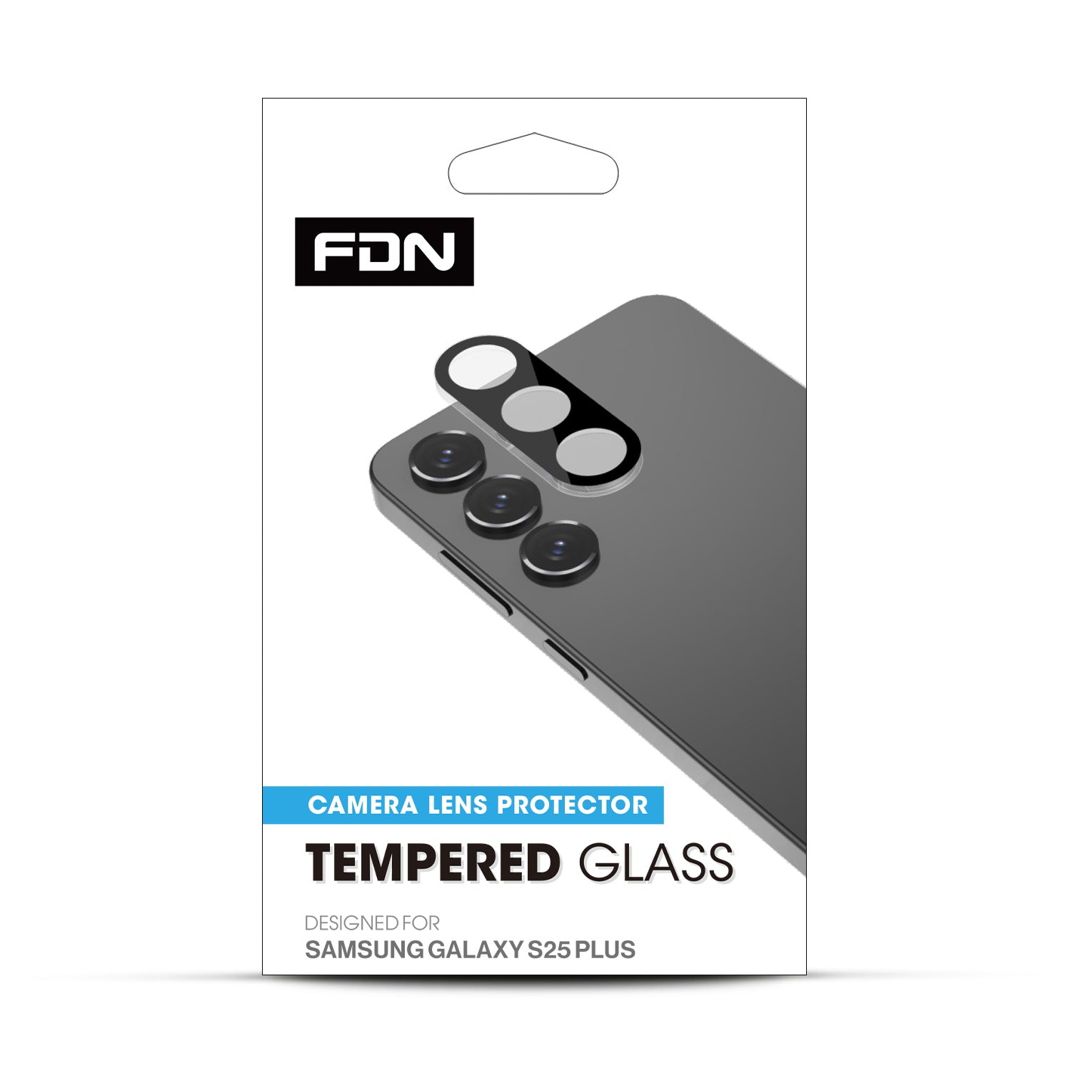 FDN Tempered Glass Lens Protector for Samsung Galaxy S25 Plus - Black