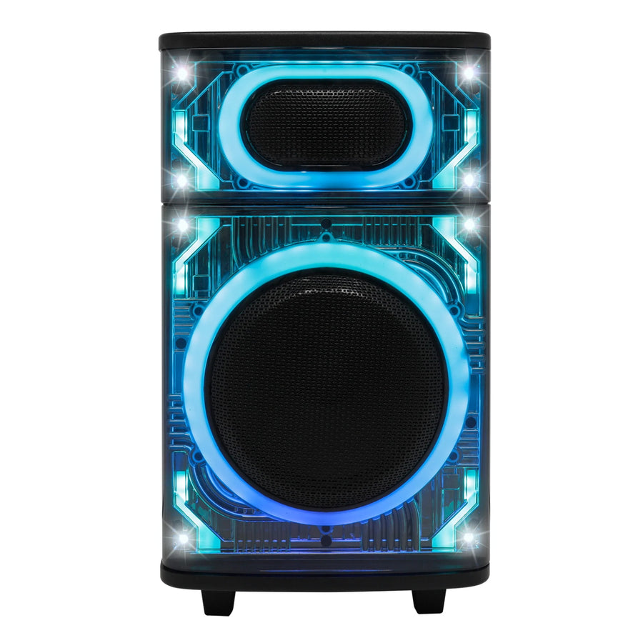MaxPower GLOW 10 Bluetooth Karaoke Speaker with 10" Sub Woofer, Microphone and LED Lights - Black - GLOW-10-MPD1025XB-4.jpg