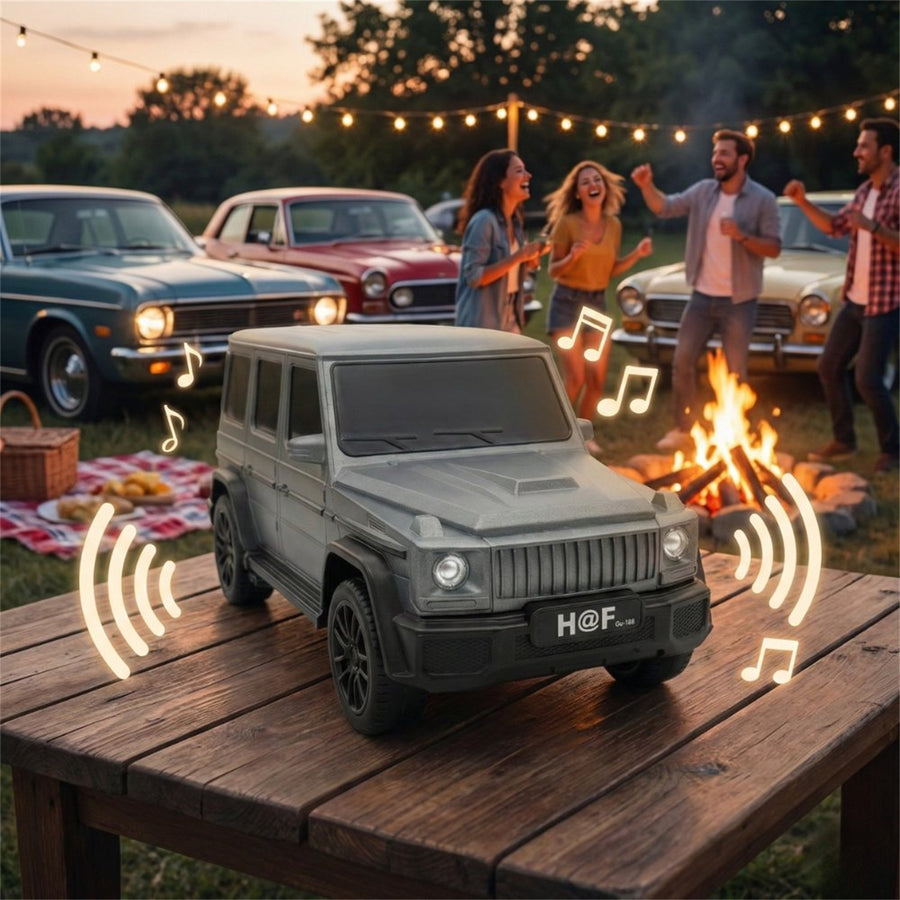 Wireless Bluetooth Jeep Speaker with Solar Charging – Rugged Outdoor Stereo & Super Bass GU188 - Gray - GU188-CAR-SPEAKER-GRAY-2.jpg