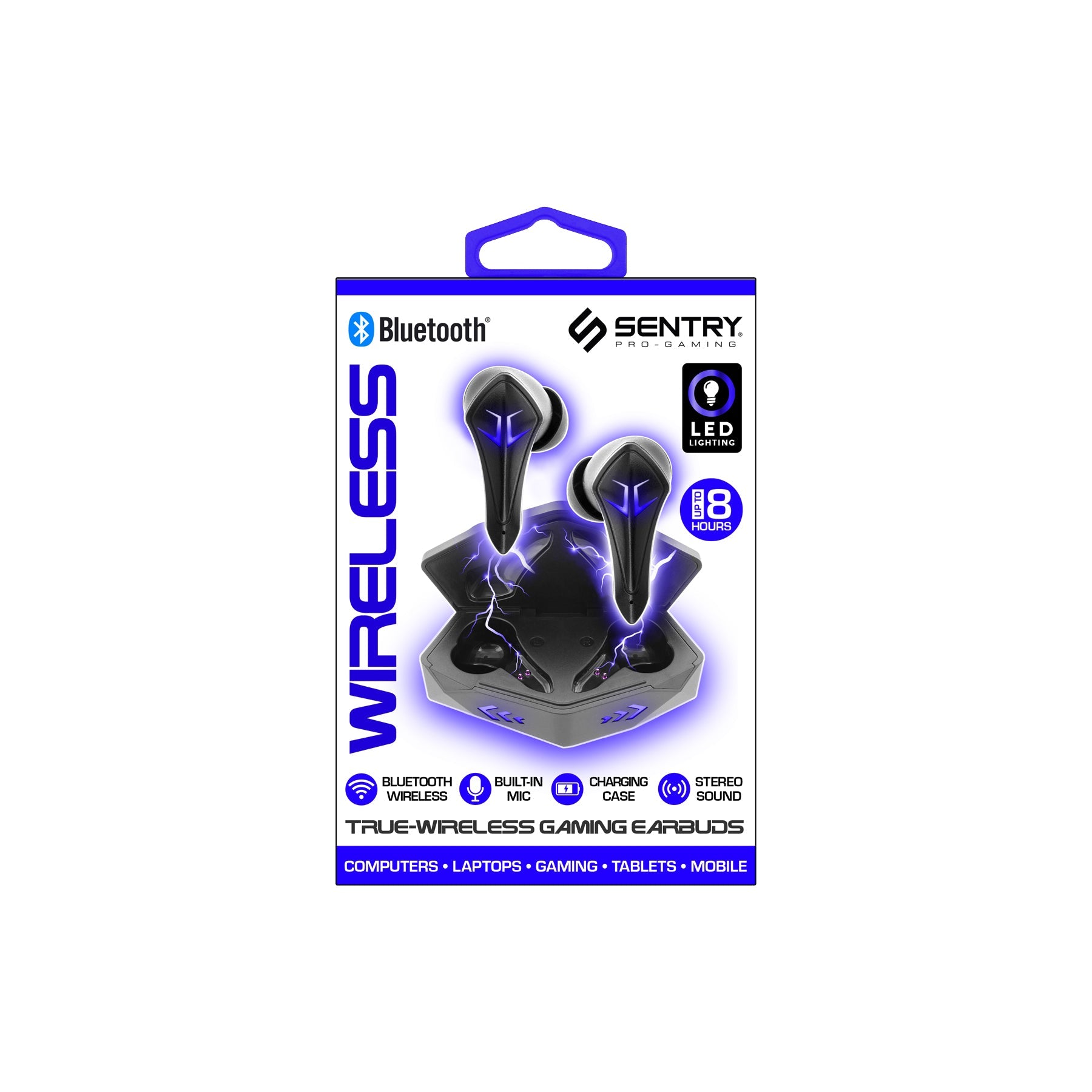 Blue Light-up True Wireless Buds