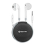 Sentry Elements Wired Ear Buds with Zipper Carrying Case - WHITE