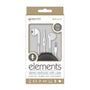 Sentry Elements Wired Ear Buds with Zipper Carrying Case - WHITE - HM128Z-2.jpg