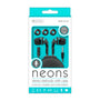 Sentry Neons Wired Ear Buds with Zipper Carrying Case - TEAL - HM610TLZ-2.jpg