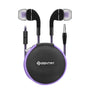 Sentry Tunes Wired Ear Buds with Zipper Carrying Case - PURPLE