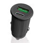 Dual Port Car Charger w. USB-C & USB-A