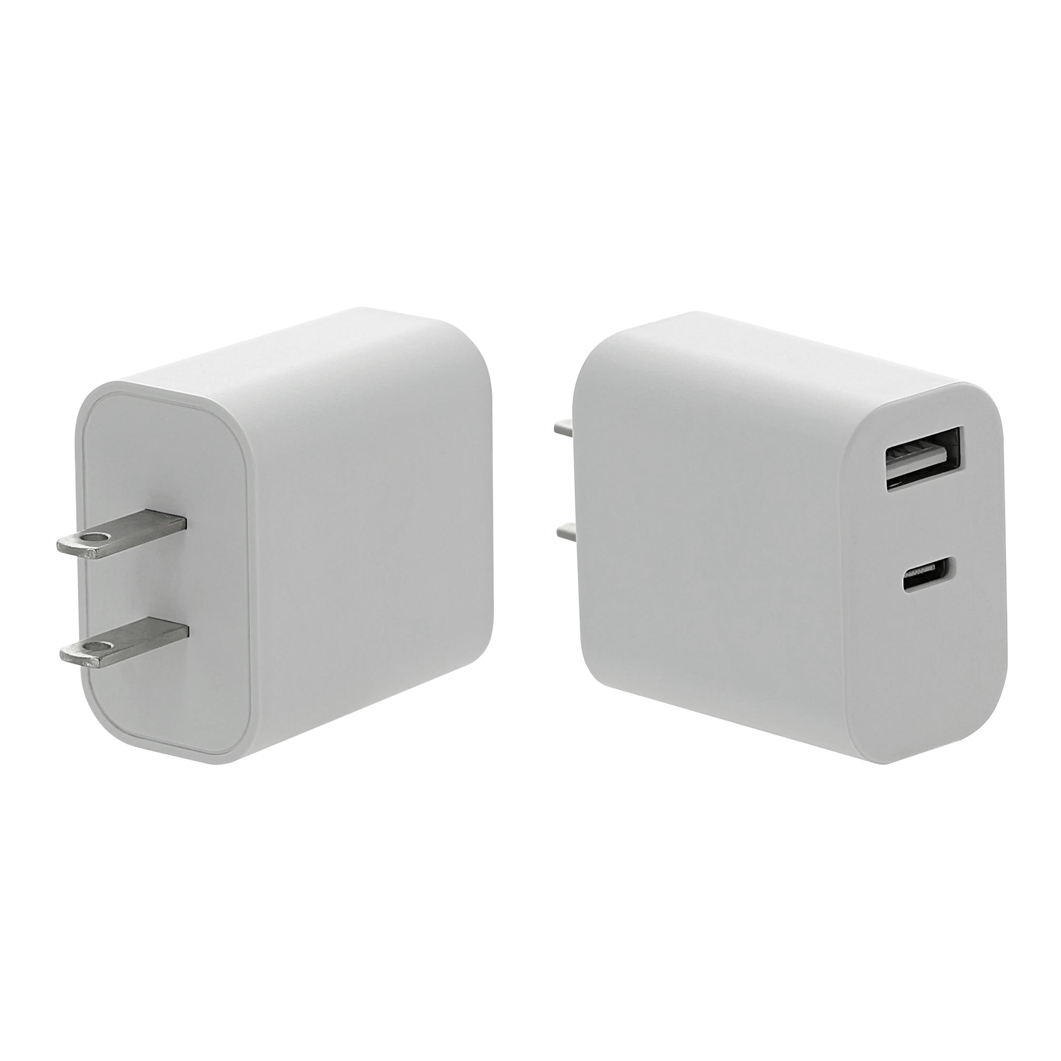 Dual Port Wall Charger w. USB-C & USB-A