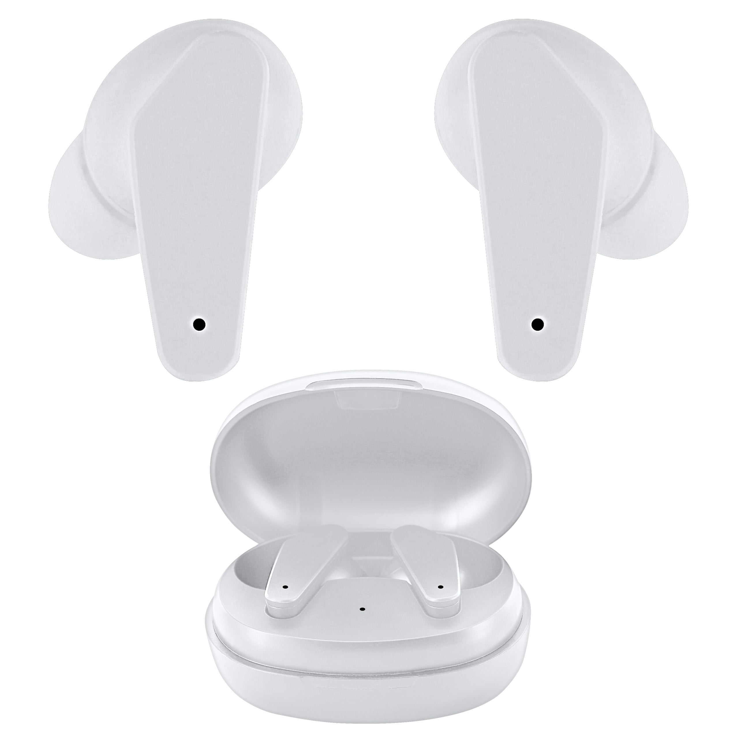 White Active Noise Cancelling True Wireless Bluetooth Buds