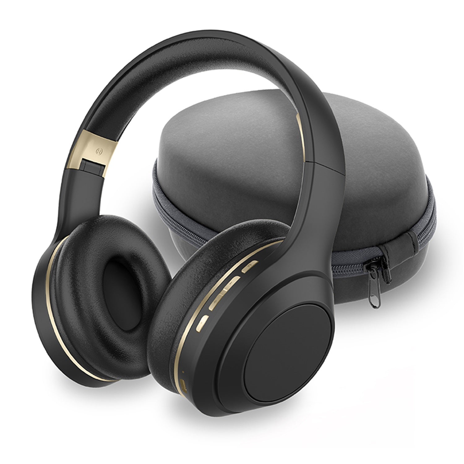 Sentry Premium Active Noise Canceling HP w/ Zipper Case - Black