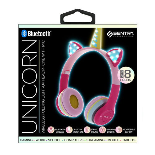 Sentry Light-Up RGB Bluetooth Unicorn Headphones - RGB - HPX-BTUNI-2.jpg