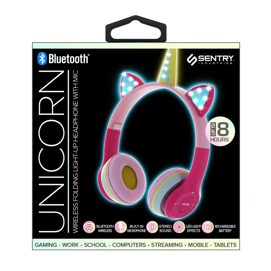 Sentry Light-Up RGB Bluetooth Unicorn Headphones - RGB - HPX-BTUNI-2.jpg