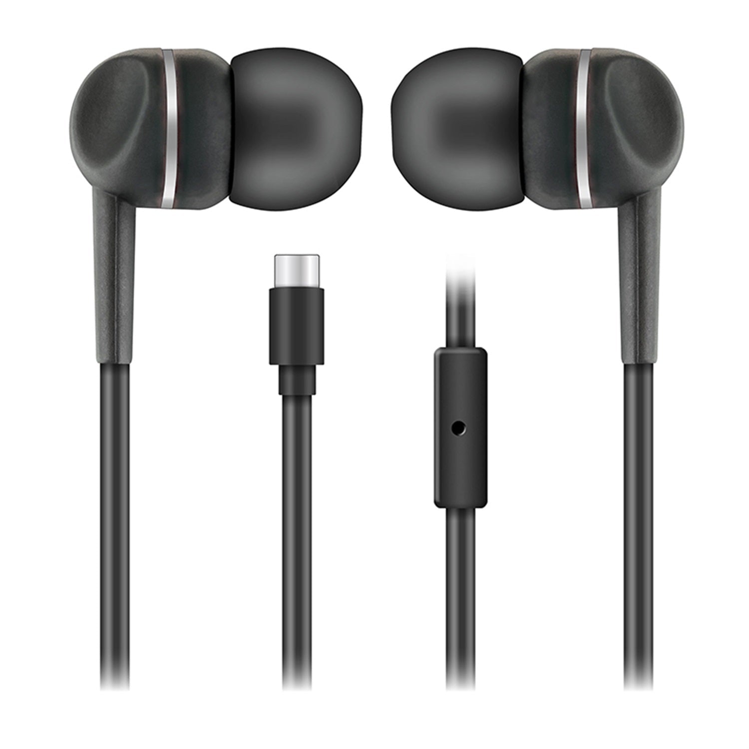 Sentry USB-C Earbuds w/ Microphone - Black