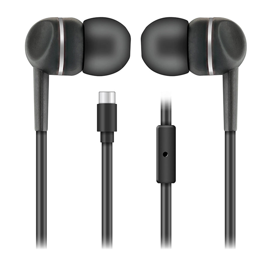 Sentry USB-C Earbuds w/ Microphone - Black
