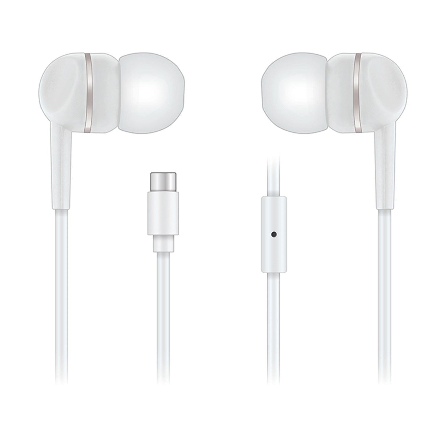 Sentry USB-C Earbuds w/ Microphone - White