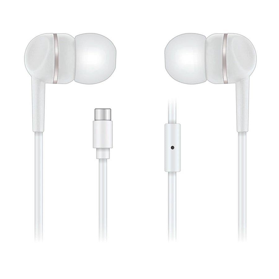 Sentry USB-C Earbuds w/ Microphone - White