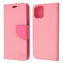 MyBat Liner MyJacket Wallet Crossgrain Series for Apple iPhone 11 Pro Max - Pink Pattern / Hot Pink - IP11MMYJK846-5.jpg