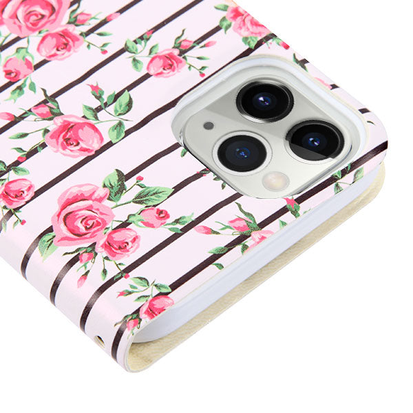 MyBat MyJacket Wallet Diamond Series for Apple iPhone 11 Pro Max - Pink Fresh Roses - IP11MMYJKDM105-4.jpg