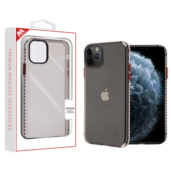 MyBat Hexagon Sturdy Candy Skin Cover for Apple iPhone 11 Pro - Transparent Smoke - IP11PCASKCA292-1.jpg