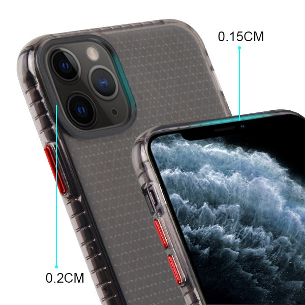 MyBat Hexagon Sturdy Candy Skin Cover for Apple iPhone 11 Pro - Transparent Smoke - IP11PCASKCA292-4.jpg