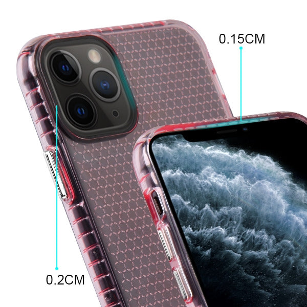MyBat Hexagon Sturdy Candy Skin Cover for Apple iPhone 11 Pro - Transparent Pink - IP11PCASKCA293-4.jpg