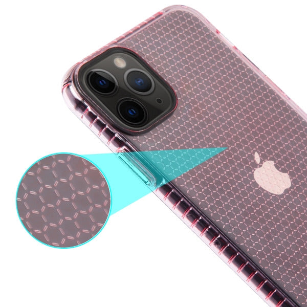 MyBat Hexagon Sturdy Candy Skin Cover for Apple iPhone 11 Pro - Transparent Pink - IP11PCASKCA293-6.jpg
