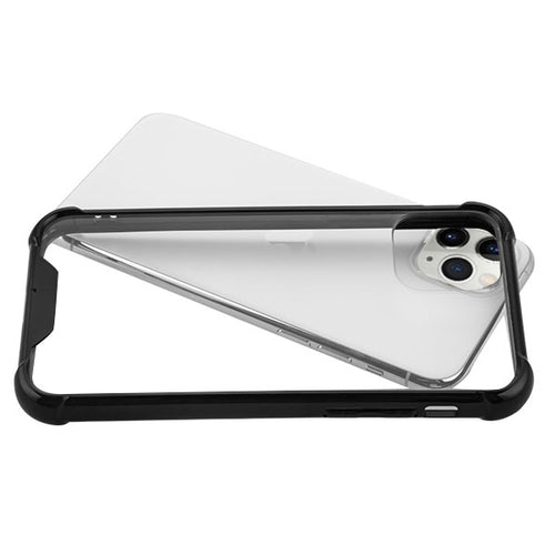 MyBat Sturdy Gummy Cover for Apple iPhone 11 Pro - Highly Transparent Clear / Natural Black - IP11PCASKGM0142-2.jpg